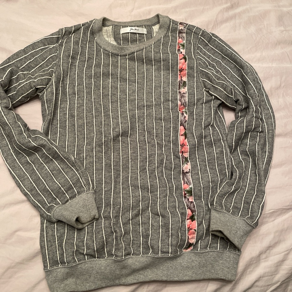 Julien David pinstriped sweatshirt